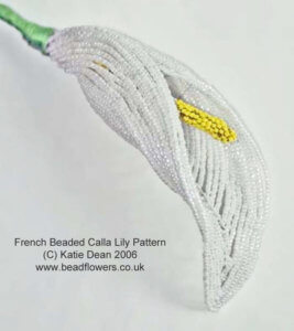 French Beaded Calla Lily pattern
