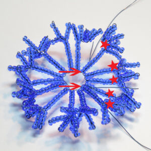 Fixing French beading problems, Katie Dean, Beadflowers