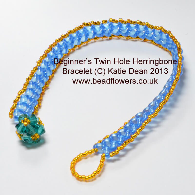 Double Herringbone Tile Bracelet Tutorial PDF