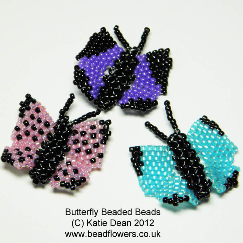Beaded Butterfly Beaded Beads Pattern - by Katie Dean