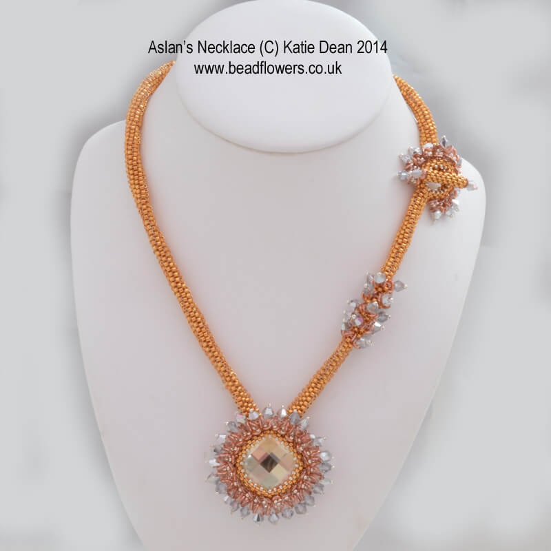 Aslan Necklace, Bead and Jewellery Magazine, Katie Dean, Beadflowers