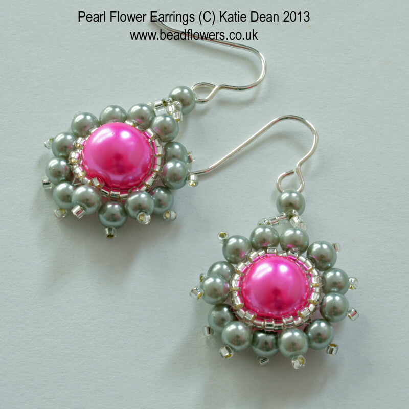 Pearl Flower Earrings Pattern