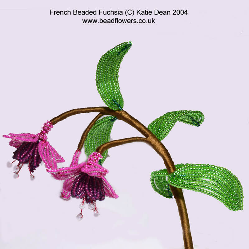 French beaded fuchsia