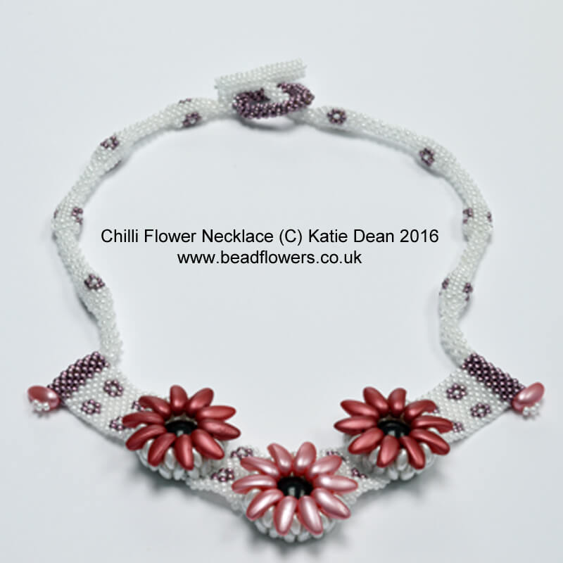 Valentines Necklace Beading Pattern - Katie Dean