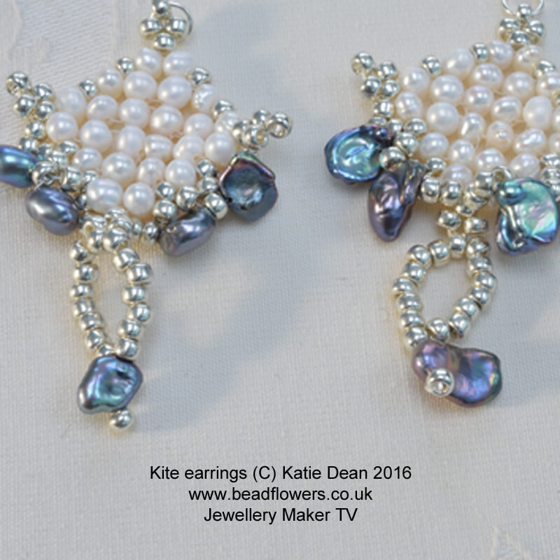 Beaded 2025 pearl earrings