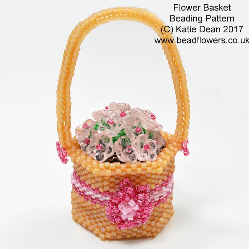 Beaded Flower Basket Spring Beading