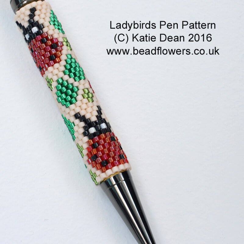 Afternoon Tea Pen Beading Pattern - by Katie Dean - Beadflowers