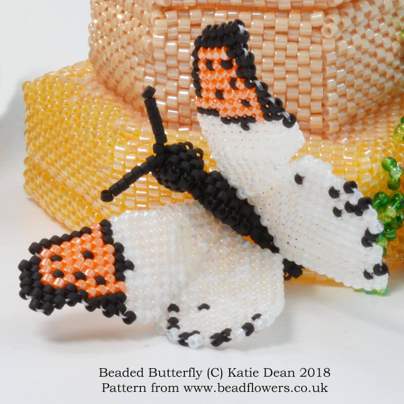 Beaded Butterfly Beaded Beads Pattern - by Katie Dean