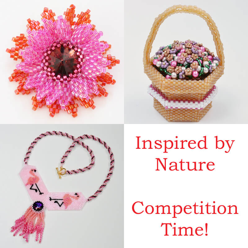 Nature beading, inspired, beading competition, Katie Dean, Beadflowers