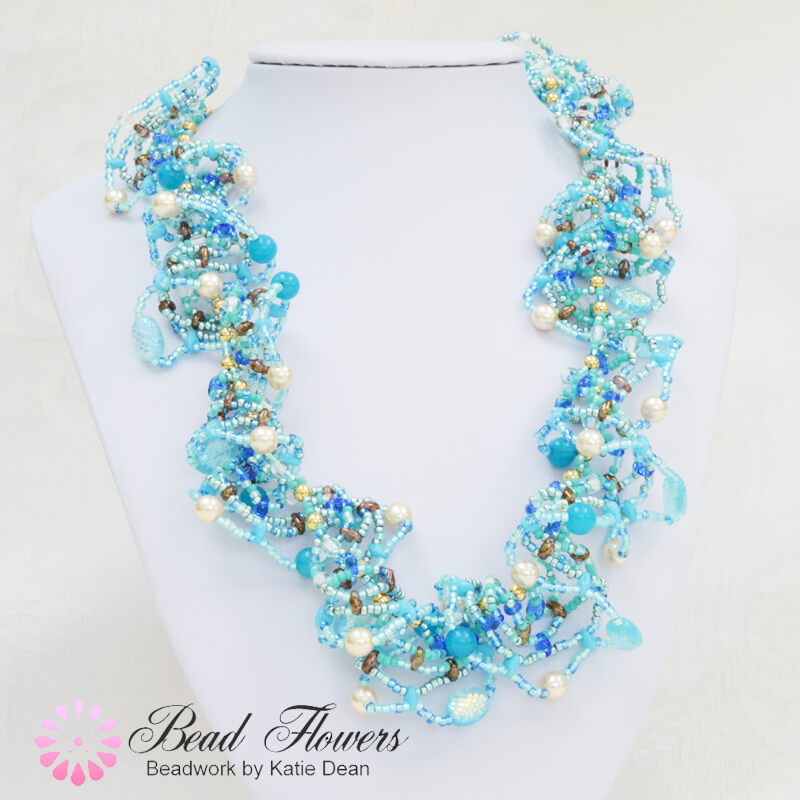 Ogalala butterfly necklace pattern, Katie Dean, Beadflowers