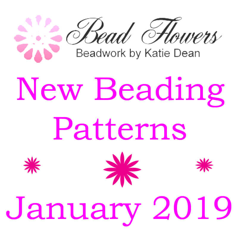 January 2019 beading patterns, Katie Dean, Beadflowers