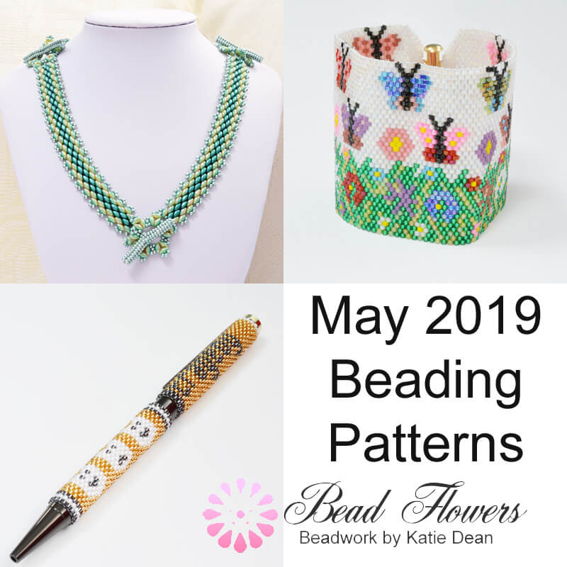 May 2019 Beading Patterns, Katie Dean, Beadflowers