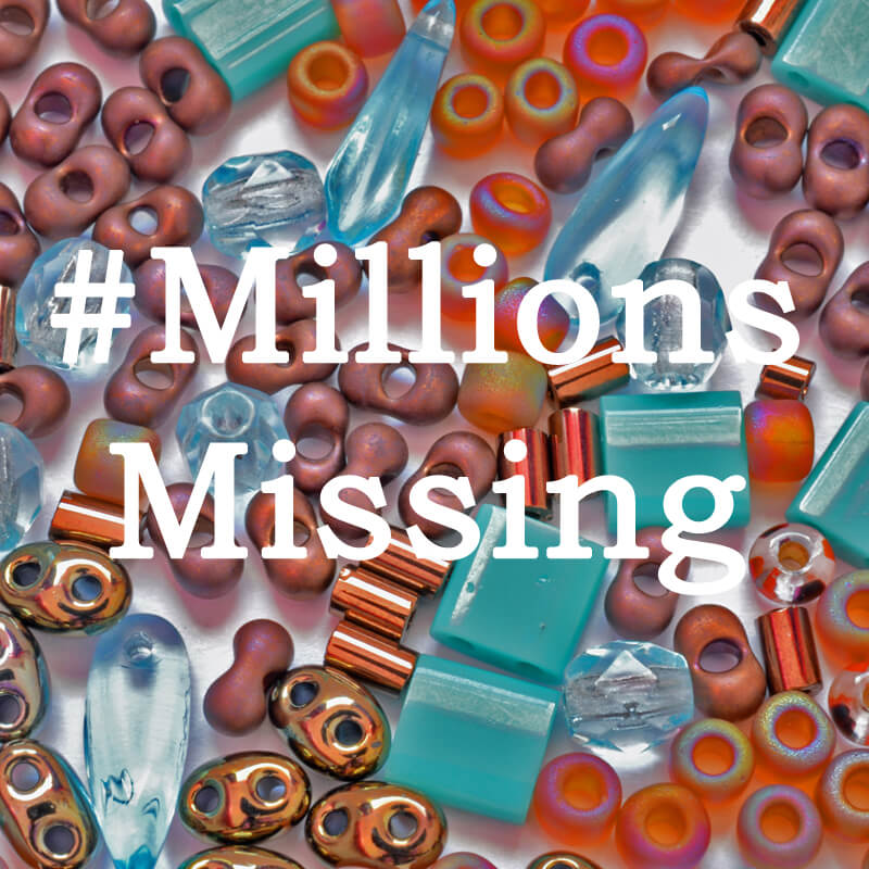 #MillionsMissing, Katie Dean, Beadflowers