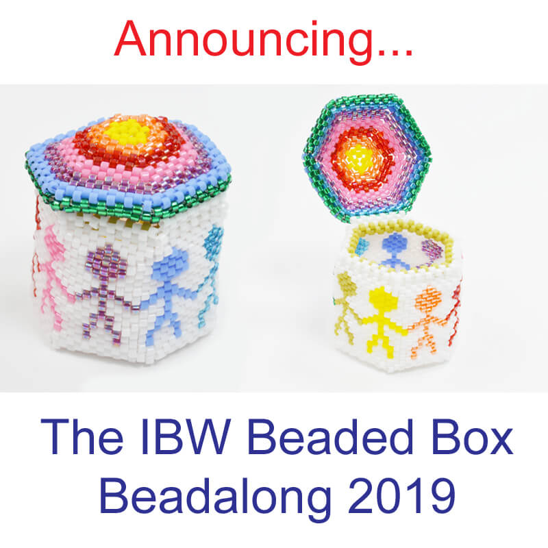 IBW Beaded Box Beadalong Project, Katie Dean, Beadflowers, beading in 2019