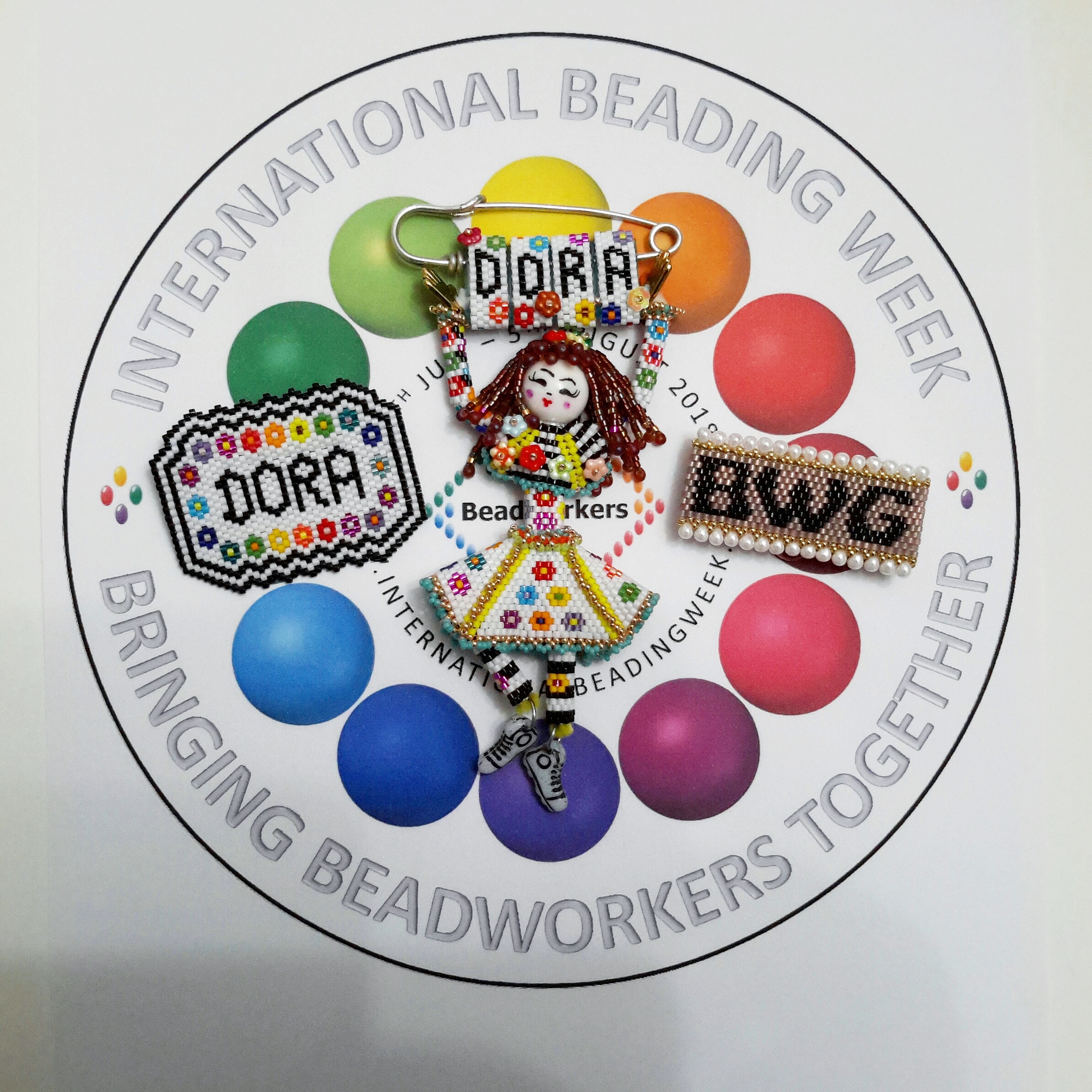IBW 2019 Bead Inspirations contest entry by Dora, Beadflowers, beadwork by Katie Dean