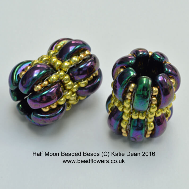 Half Moon Beads Beaded Bead Pattern - Beadflowers