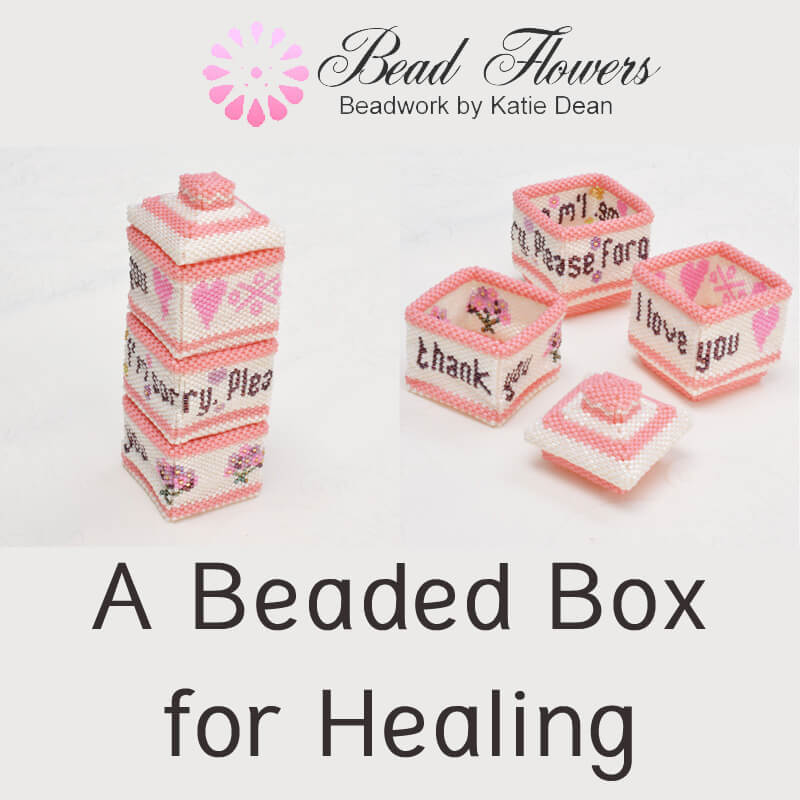 Beaded box for healing, Katie Dean, Beadflowers