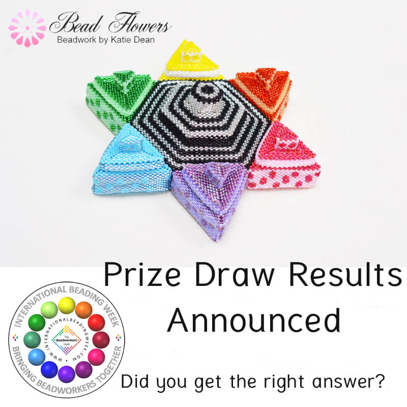 Prize draw results, International Beading Week 2020, Katie Dean, Beadflowers