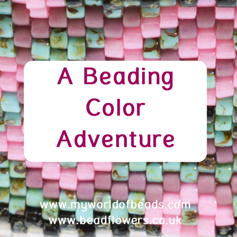 A color adventure in beads, Katie Dean, Beadflowers