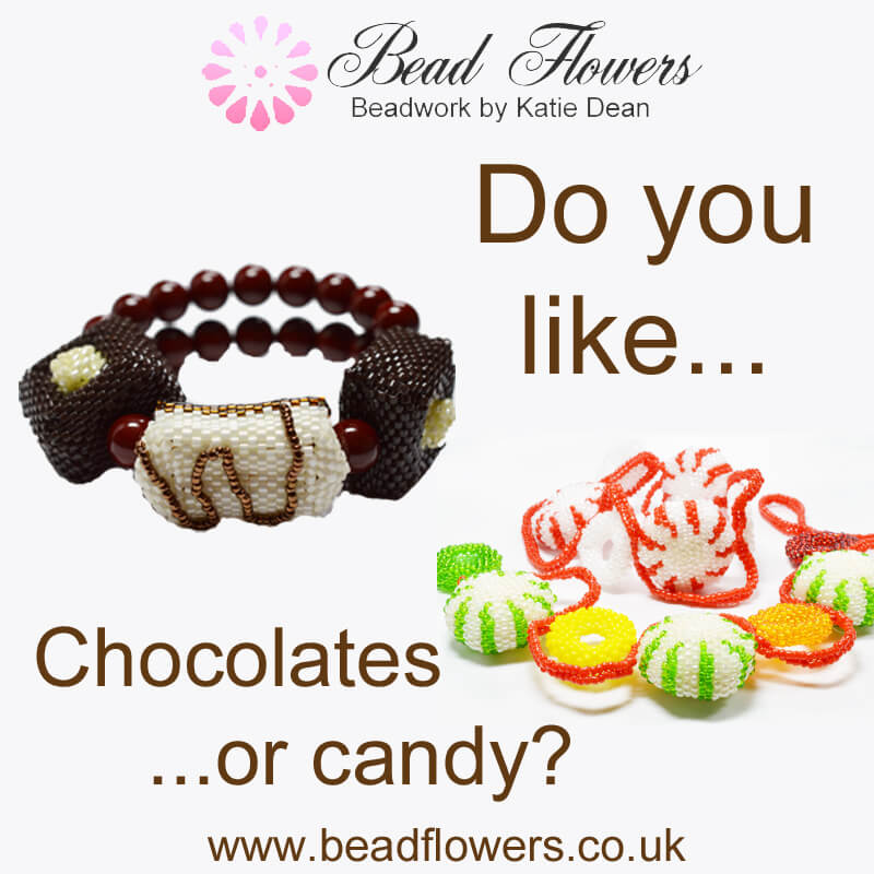 Do you like chocolates or candy? If you said yes, then join Katie Dean at Beadflowers website
