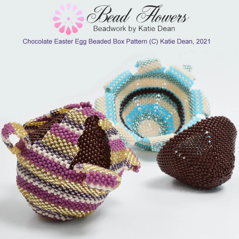 Beaded Easter Eggs Charm Jewellery Pattern - Katie Dean