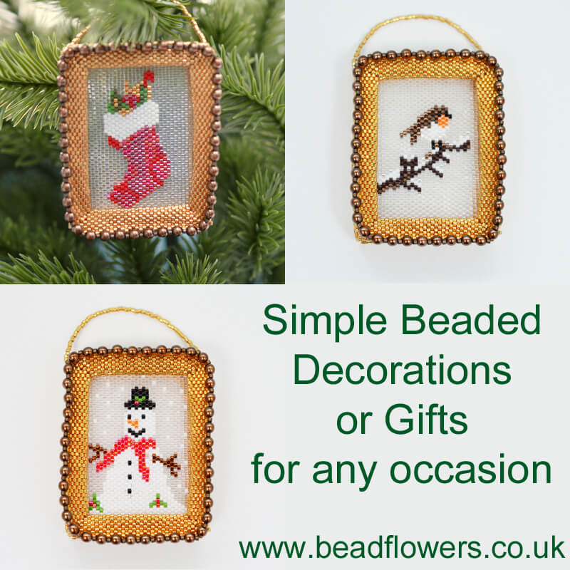 Simple Beaded Decorations or gifts for any occasion, by Katie Dean, Beadflowers