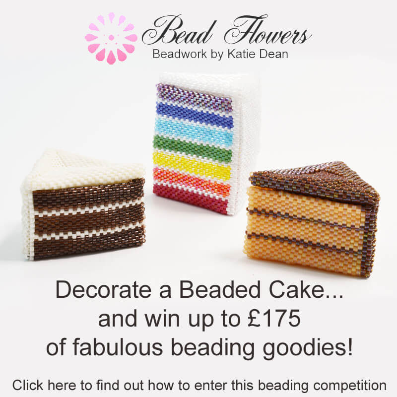 Decorate Beaded Cakes Competition for International Beading Week 2022, Katie Dean, Beadflowers