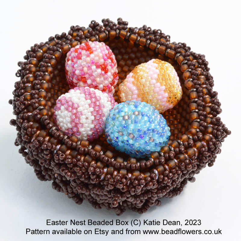 Easter Nest Beaded Box Tutorial - Beadflowers